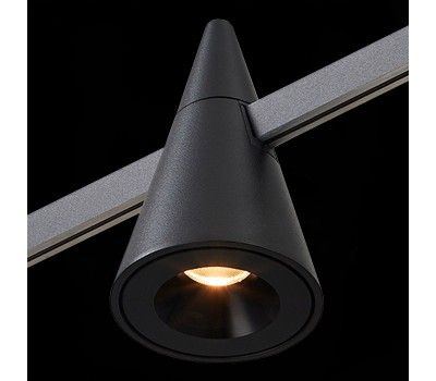 ST813.406.05 Магнитный трековый светильник FARM Черный LED 1*5W 3000K 325Lm Ra90 60 IP20 D70xH115 24 FARM