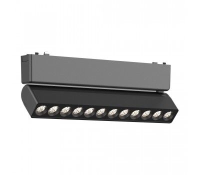 ST675.436.12 Магнитный трековый светильник Черный LED 1*12W 3000K 710Lm Ra>90 IP20 L230xW26xH80 48V SKYFLAT