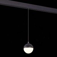 ST358.433.07 Магнитный трековый светильник подвесной Черный LED 1*7W 3000K 520Lm Ra>80 120° IP20 D90 SKYLINE 48