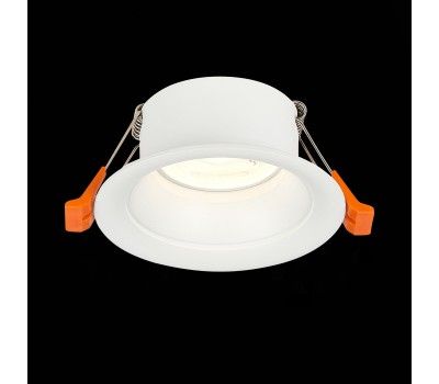 ST200.508.01 Св-к встр. Белый GU10 1*50W  D89xH40 220V Без ламп Встраиваемые светильники