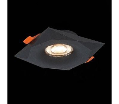 ST203.408.01 Св-к встр. Черный GU10 1*50W  L95xW95xH25 220V Без ламп Встраиваемые светильники