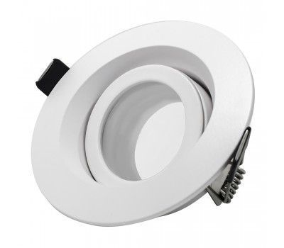 ST255.508.01 Св-к встр. Белый GU10 1*50W  IP65 D95xH45 220V Без ламп Встраиваемые светильники