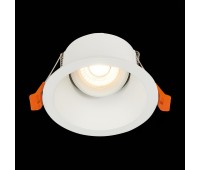 ST207.508.01 Св-к встр. Белый GU10 1*50W  D103xH52 220V Без ламп Встраиваемые светильники