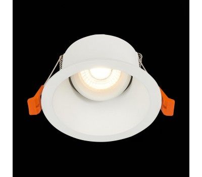 ST207.508.01 Св-к встр. Белый GU10 1*50W  D103xH52 220V Без ламп Встраиваемые светильники