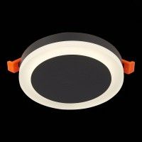 ST104.442.06 Светильник встраиваемый Черный LED 1*6W 4000K 468Lm Ra>80 120° IP20 D110xH20 170-240V Встраиваемые светильники ST104.442.06 Светильник встраиваемый Черный LED 1*6W 4000K 468Lm Ra>80 120° IP20 D110xH20 170-240V Встраиваемые светильники