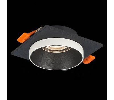 ST206.418.01 Св-к встр. Черный GU10 1*50W  L92xW92xH38 220V Без ламп Встраиваемые светильники