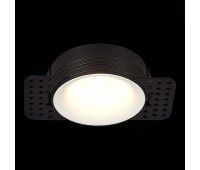 ST218.458.01 Св-к встр. Черный GU10 1*50W  IP20 D78xH30 165-265V Без ламп Встраиваемые светильники