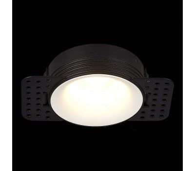 ST218.458.01 Св-к встр. Черный GU10 1*50W  IP20 D78xH30 165-265V Без ламп Встраиваемые светильники