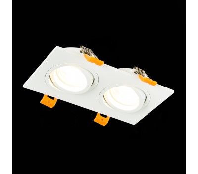 ST251.508.02 Св-к встр. Белый GU10 2*50W  IP20 L170xW92xH27 220V Без ламп Встраиваемые светильники