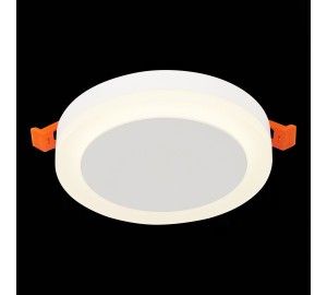 ST104.542.06 Светильник встраиваемый Белый LED 1*6W 4000K 468Lm Ra>80 120° IP20 D110xH20 170-240V Встраиваемые светильники