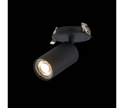 ST303.408.01 Св-к встр. Черный GU10 1*50W  L100xW54xH170 220V Без ламп Встраиваемые светильники