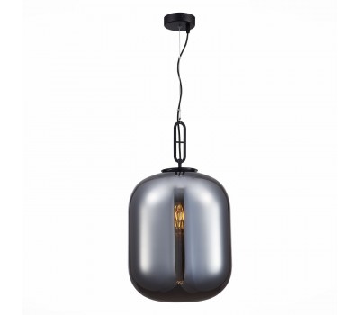 SL1050.713.01 Светильник подвесной ST-Luce Черный/Дымчатый E27 1*40W BURASCA