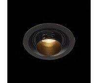 ST701.438.07 Св-к встр. Zoom Черный LED 1*7W 3000K 560Lm Ra 15°-60° IP20 D90xH65 170-240V Встраиваемые светильники