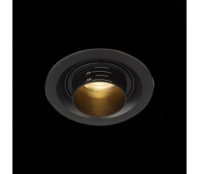 ST701.438.07 Св-к встр. Zoom Черный LED 1*7W 3000K 560Lm Ra 15°-60° IP20 D90xH65 170-240V Встраиваемые светильники ST701.438.07 Св-к встр. Zoom Черный LED 1*7W 3000K 560Lm Ra 15°-60° IP20 D90xH65 170-240V Встраиваемые светильники