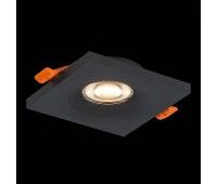 ST205.418.01 Св-к встр. Черный GU10 1*50W  L94xW94xH27 220V Без ламп Встраиваемые светильники