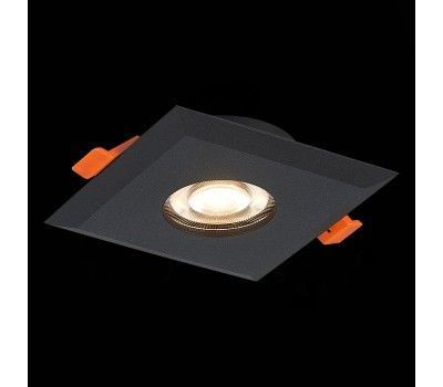 ST204.408.01 Св-к встр. Черный GU10 1*50W  L94xW94xH25 220V Без ламп Встраиваемые светильники
