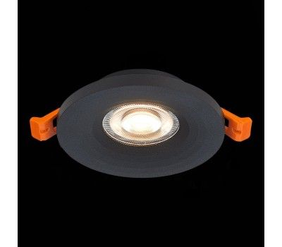 ST205.408.01 Св-к встр. Черный GU10 1*50W  D95xH27 220V Без ламп Встраиваемые светильники