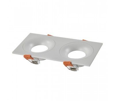 ST259.508.02 Св-к встр. Белый GU10 2*50W IP44 L100xW200xH40 -V Без ламп Встраиваемые светильники