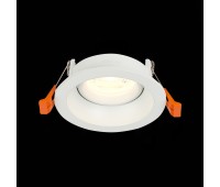 ST208.508.01 Св-к встр. Белый GU10 1*50W  D94xH40 220V Без ламп Встраиваемые светильники