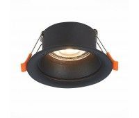 ST200.408.01 Св-к встр. Черный GU10 1*50W  D89xH40 220V Без ламп Встраиваемые светильники