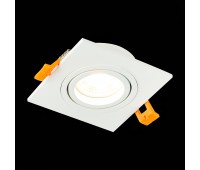 ST251.508.01 Св-к встр. Белый GU10 1*50W  IP20 L92xW92xH27 220V Без ламп Встраиваемые светильники