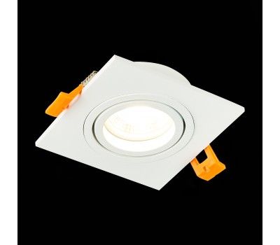 ST251.508.01 Св-к встр. Белый GU10 1*50W  IP20 L92xW92xH27 220V Без ламп Встраиваемые светильники