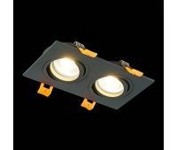 ST251.408.02 Св-к встр. Черный GU10 2*50W  IP20 L170xW92xH27 220V Без ламп Встраиваемые светильники