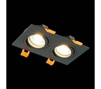 ST251.408.02 Св-к встр. Черный GU10 2*50W  IP20 L170xW92xH27 220V Без ламп Встраиваемые светильники