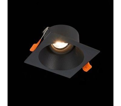 ST207.418.01 Св-к встр. Черный GU10 1*50W  L103xW103xH52 220V Без ламп Встраиваемые светильники