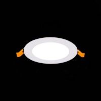 ST209.538.06 Св-к встр. Белый LED 1*6W 3000K 330Lm Ra80 110° IP20 D120xH8 90-265V Встраиваемые светильники