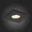 ST204.408.01 Св-к встр. Черный GU10 1*50W  L94xW94xH25 220V Без ламп Встраиваемые светильники