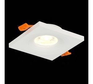 ST205.518.01 Св-к встр. Белый GU10 1*50W  L94xW94xH27 220V Без ламп Встраиваемые светильники