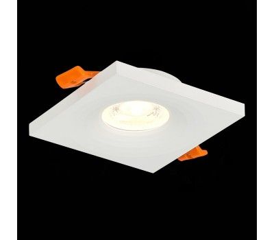 ST205.518.01 Св-к встр. Белый GU10 1*50W  L94xW94xH27 220V Без ламп Встраиваемые светильники