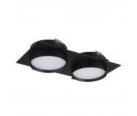ST258.408.02 Св-к встр. Черный GX53 2*50W IP20 L220xW109xH43 220V Без ламп Встраиваемые светильники