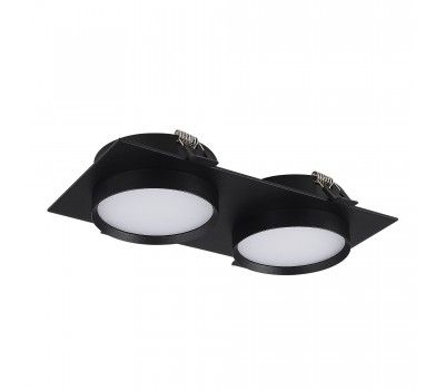 ST258.408.02 Св-к встр. Черный GX53 2*50W IP20 L220xW109xH43 220V Без ламп Встраиваемые светильники