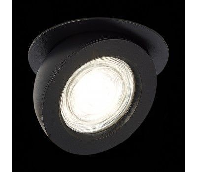 ST654.438.10 Св-к встр. Черный LED 1*10W 3000K 850Lm Ra>90 38° IP20 D109xH60 180-240V Встраиваемые светильники