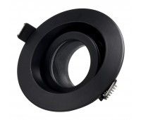 ST255.408.01 Св-к встр. Черный GU10 1*50W  IP65 D95xH45 220V Без ламп Встраиваемые светильники