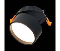 ST651.438.09 Встраиваемый поворотный светильник Черный LED 1*9W 3000K 720Lm Ra>90 120° IP20 D85xH68 Встраиваемые светильники