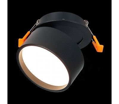 ST651.438.09 Встраиваемый поворотный светильник Черный LED 1*9W 3000K 720Lm Ra>90 120° IP20 D85xH68 Встраиваемые светильники