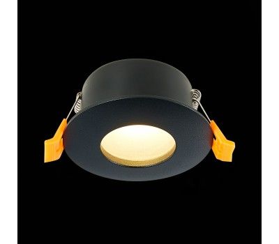 ST213.408.01 Св-к встр. Черный GU10 1*50W  IP44 D84xH50 220V Без ламп Встраиваемые светильники