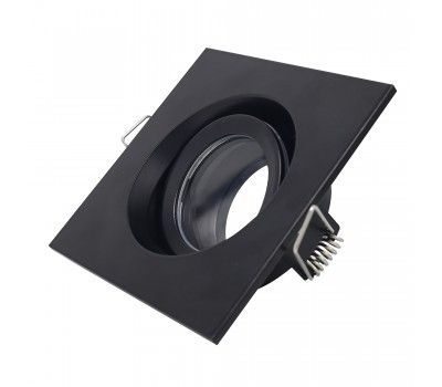 ST255.418.01 Св-к встр. Черный GU10 1*50W  IP65 L96xW96xH45 220V Без ламп Встраиваемые светильники