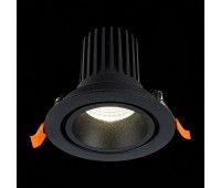 ST705.438.10 Св-к встр. Черный LED 1*10W 3000K 750Lm Ra>90 38° IP20 D102xH85 170-240V Встраиваемые светильники