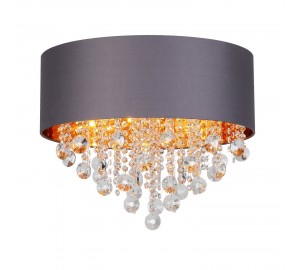 SL1350.702.06 Светильник потолочный ST-Luce Хром/Серый, Золотистый, Прозрачный E14 6*40W LACCHIA