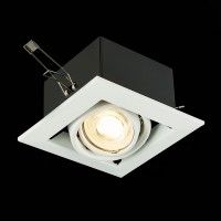 ST250.558.01 Св-к встр. Черный, Белый GU10 1*50W IP20 L126xW126xH70 220V Без ламп Встраиваемые светильники ST250.558.01 Св-к встр. Черный, Белый GU10 1*50W IP20 L126xW126xH70 220V Без ламп Встраиваемые светильники