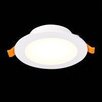 ST212.508.10 Св-к встр. Белый LED 1*10W 3000K/4000K/6000K 850Lm Ra80 110° IP20 D120xH30 220-240V Встраиваемые светильники
