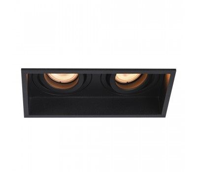 ST261.418.02 Св-к встр. Черный GU10 2*50W IP20 L91,5xW17,2xH5,2 220V Без ламп Встраиваемые светильники