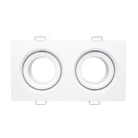 ST255.528.02 Св-к встр. Белый GU10 2*50W  IP65 L180xW90xH40 220V Без ламп Встраиваемые светильники