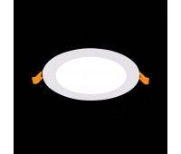 ST209.538.09 Св-к встр. Белый LED 1*9W 3000K 585Lm Ra80 110° IP20 D145xH8 90-265V Встраиваемые светильники