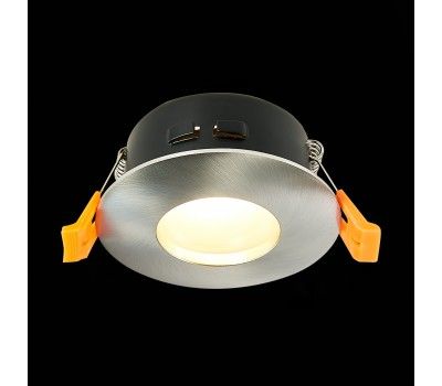 ST213.118.01 Св-к встр. Никель GU10 1*50W  IP44 D84xH50 220V Без ламп Встраиваемые светильники