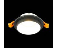 ST206.428.01 Св-к встр. Черный GU10 1*50W  IP20 D92xH38 220V Без ламп Встраиваемые светильники